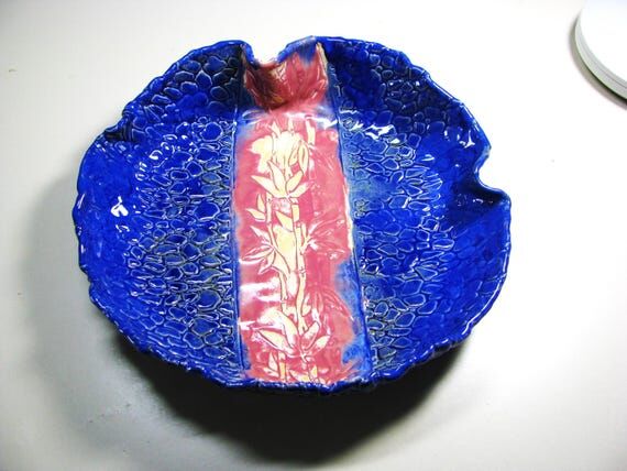 Bamboo Ceramic Bird Bath: Artistic Garden Dec...
