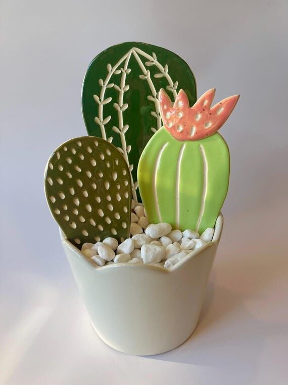 Ceramic cactus - Ceramic house plant...