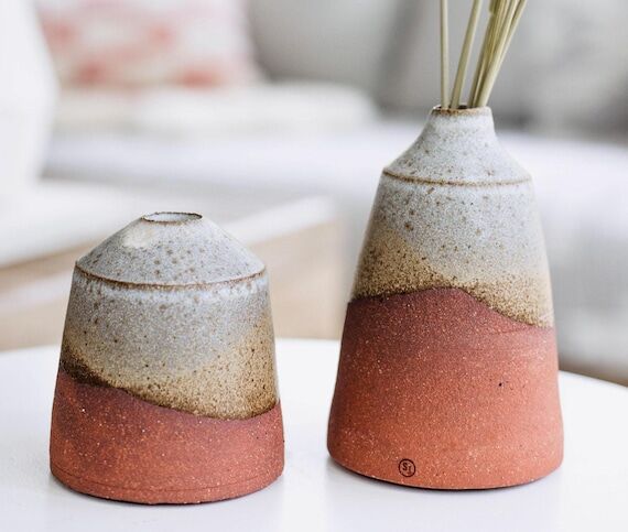 HANDMADE - Red Clay Ceramic Vases...