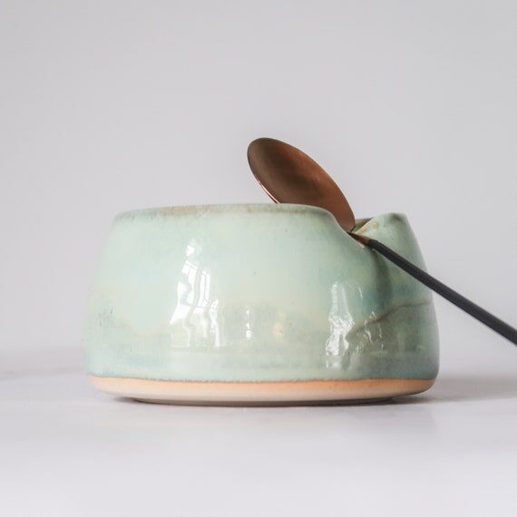 Teabag Pot / Handmade Ceramic Teabag Holder /...