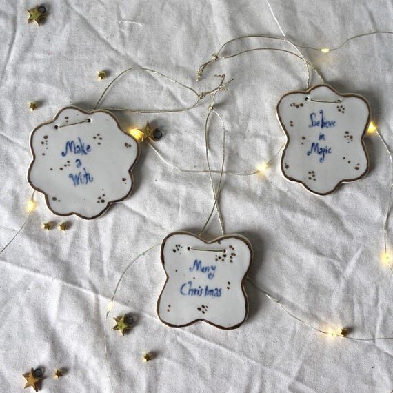 Handmade Ceramic Christmas Ornament – Ston...