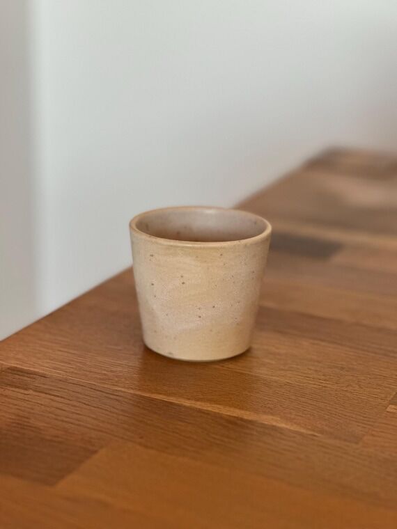 Handmade Ceramic Cup | Stoneware coffee tumbl...