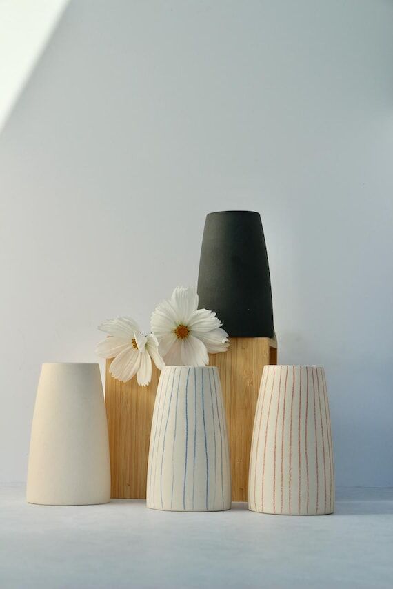 Handmade Porcelain Vase for Floral Arrangemen...