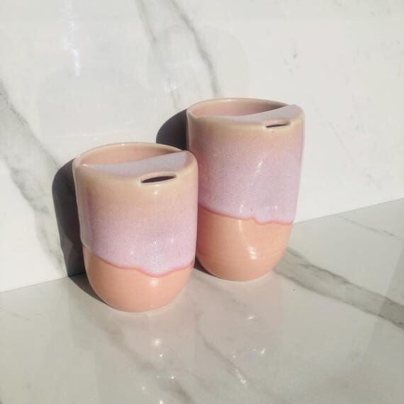 Magical Pink Aura Ceramic Travel Mug with Hal...