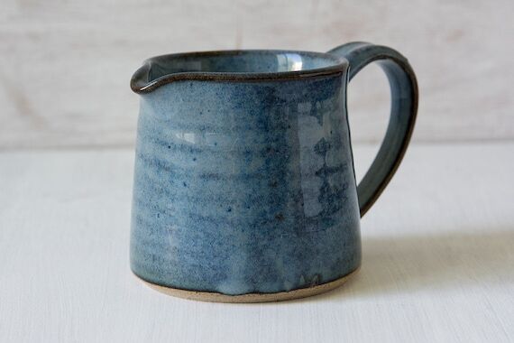 Pottery Coffee Creamer, Small Milk Pitcher...